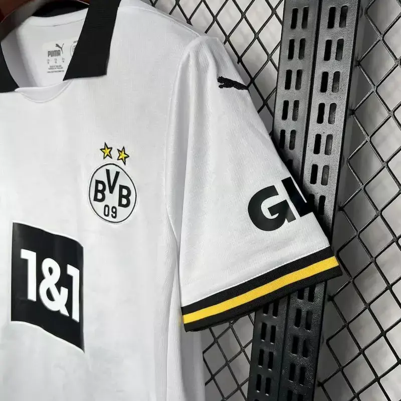 24/25 Borussia Dortmund Away White Jersey — foto 3